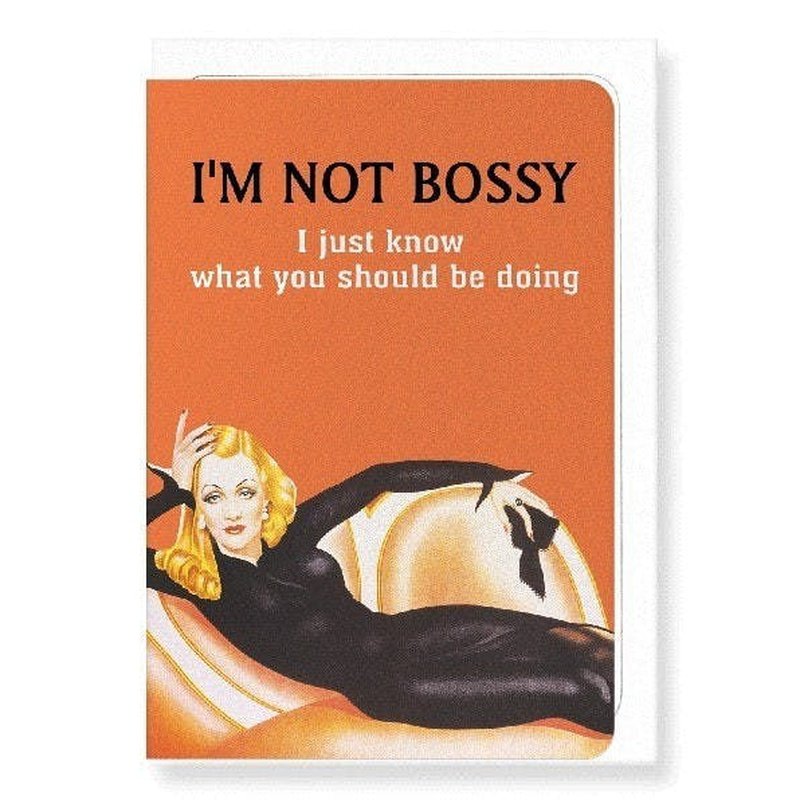 Kaart I'm Not Bossy