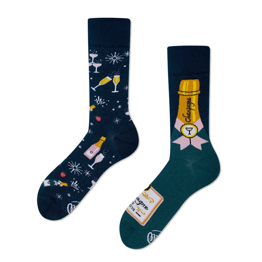 Many Mornings Champagne Shower Sokken