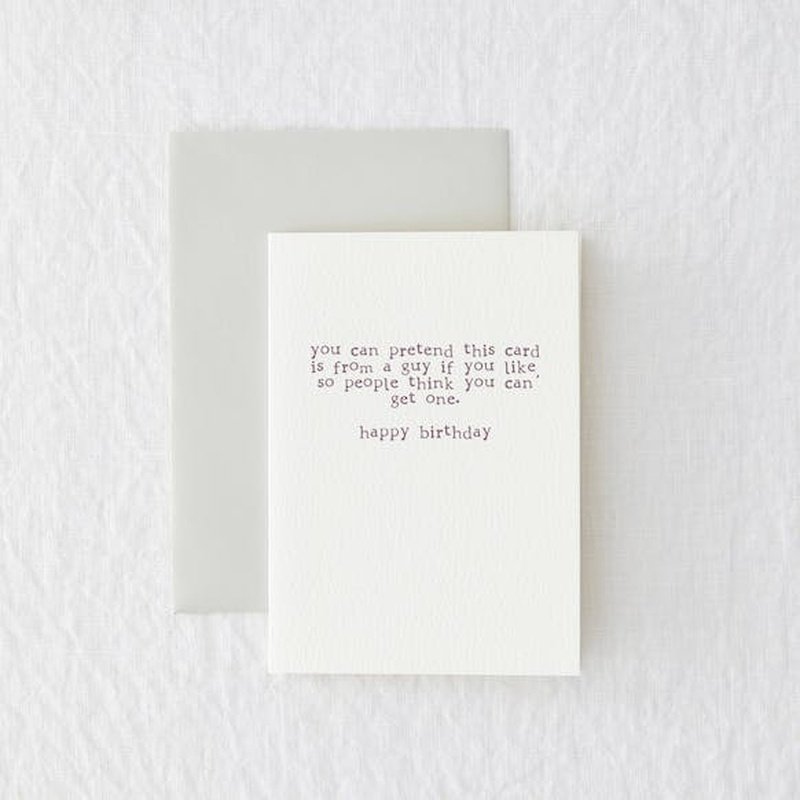 Kaart You Can Pretend This Card Is From a Guy