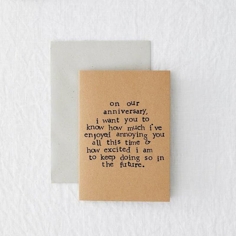 Kaart On Our Anniversary...