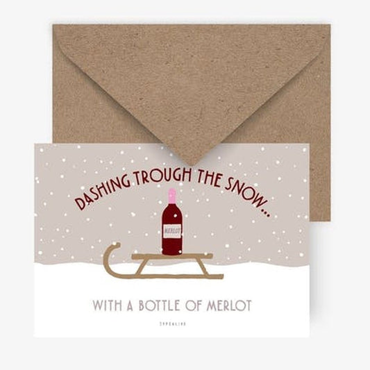 Kaart Dashing Through The Snow