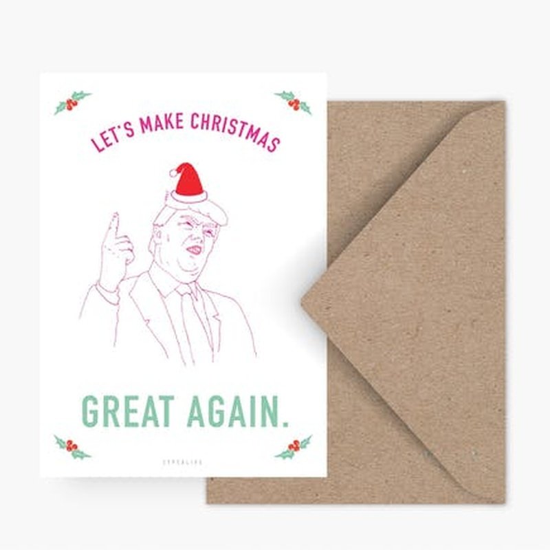 Kaart Let's Make Christmas Great Again