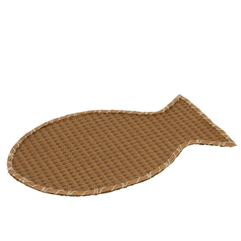 J-Line Placemat Vis Bruin