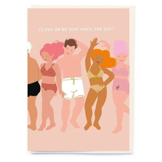 Kaart Sexy Pants