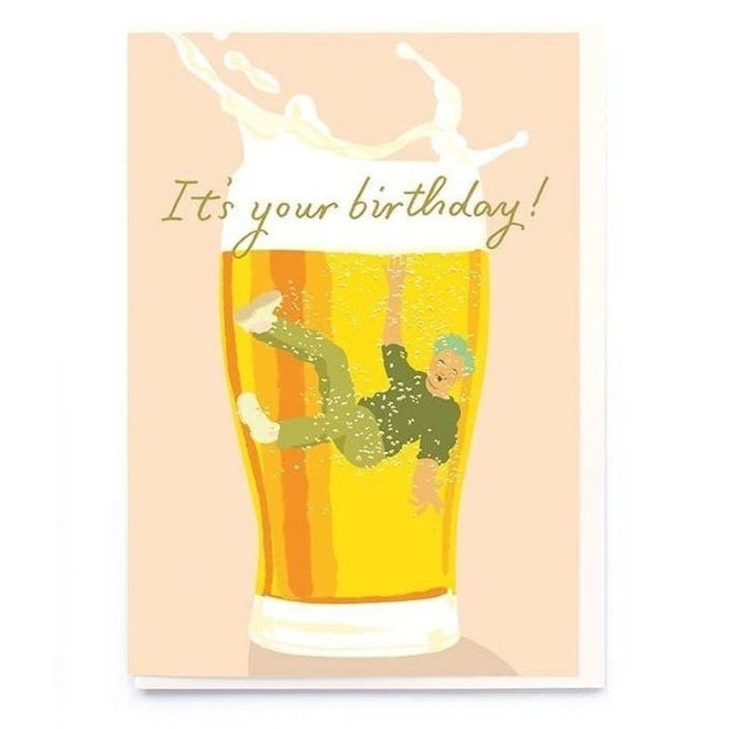 Kaart It's Your Birthday! | Bier
