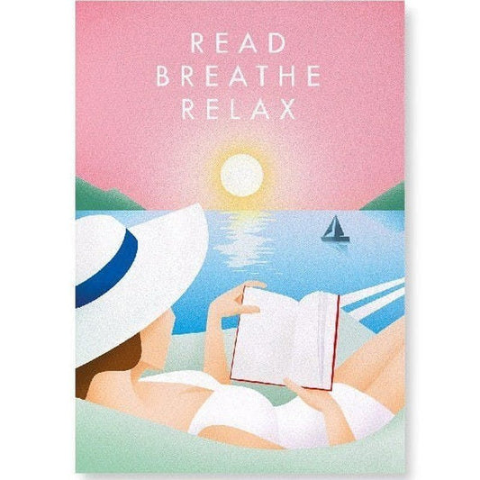 A4 Print Read Breathe Relax