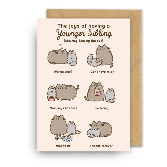 Kaart Younger Sibling | Pusheen