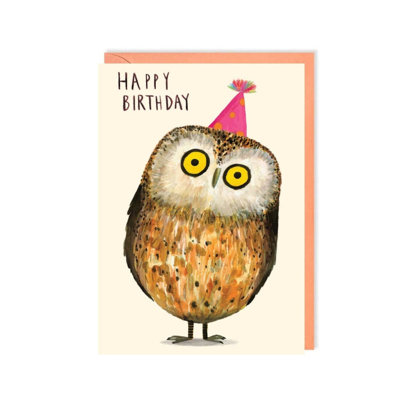 Kaart Happy Birthday Owl