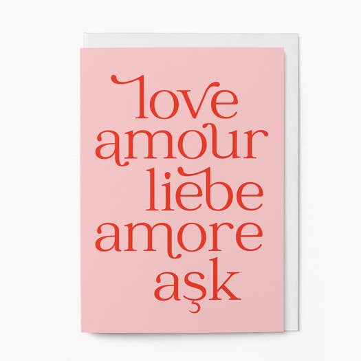Kaart Love Amour
