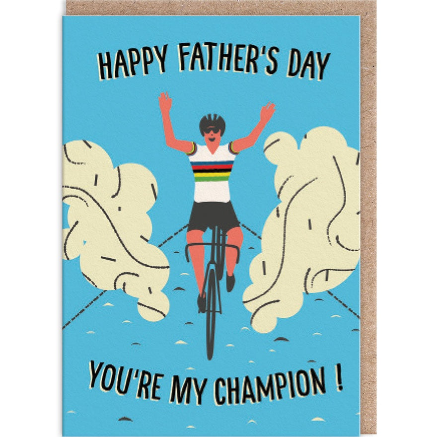 Kaart Father's Day Champion Cyclist