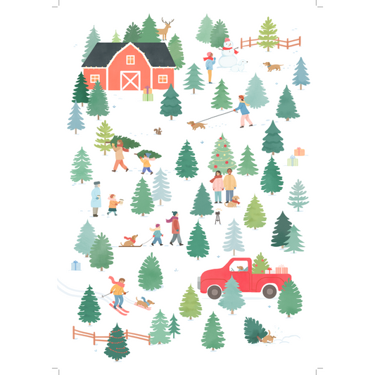 Kaart Christmas Tree Farm