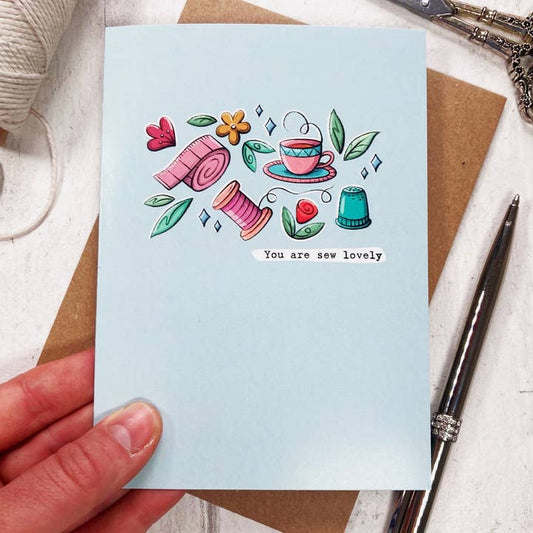 Kaart Yes You Are Sew Lovely