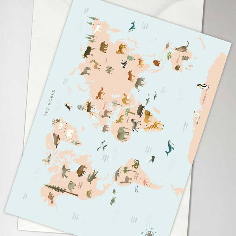 Kaart World Map Animal