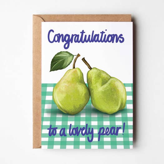 Kaart Congratulations To a Lovely Pear