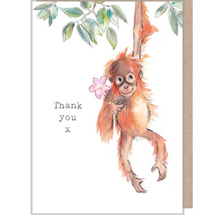 Kaart Thank You | Orangutan