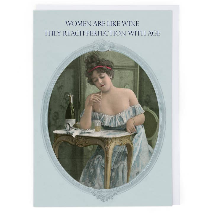 Kaart Women Are Like Wine