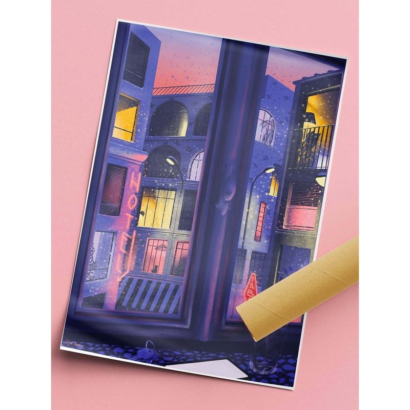 Jour Ferié Poster De Vallende Sneeuw