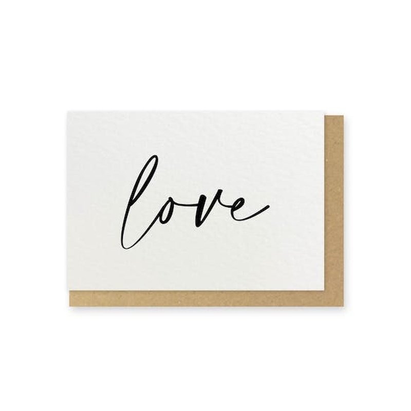 Kaart Love - Horizontaal