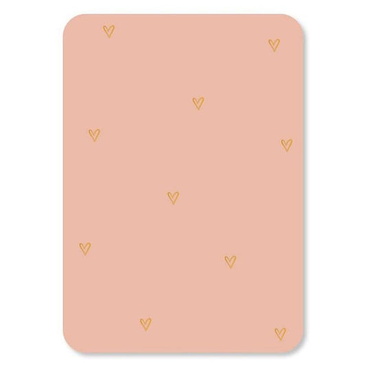 Kaart Hartjes Goudfolie