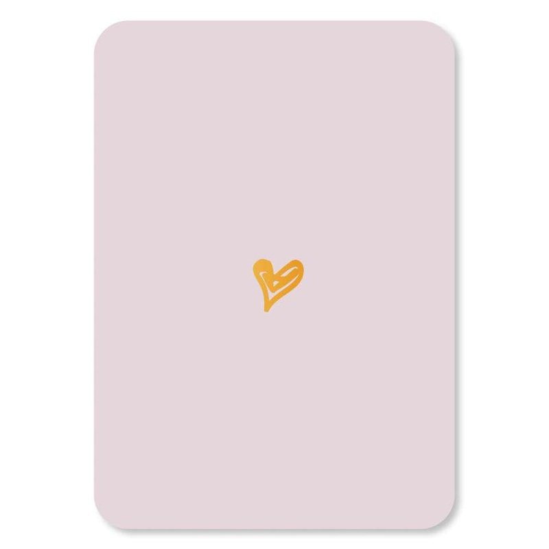 Kaart Hartje Goudfolie