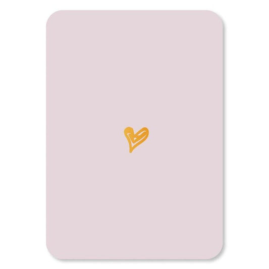 Kaart Hartje Goudfolie
