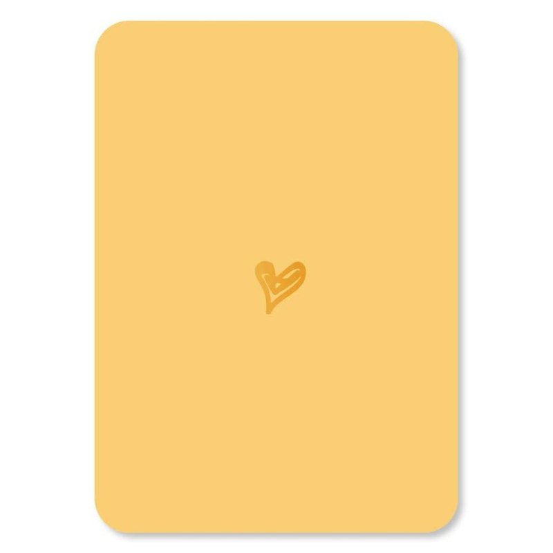 Kaart Hartje Goudfolie