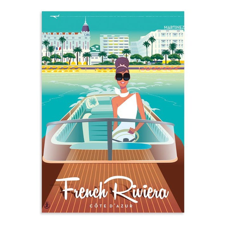 Kaart French Riviera Cote D'Azur