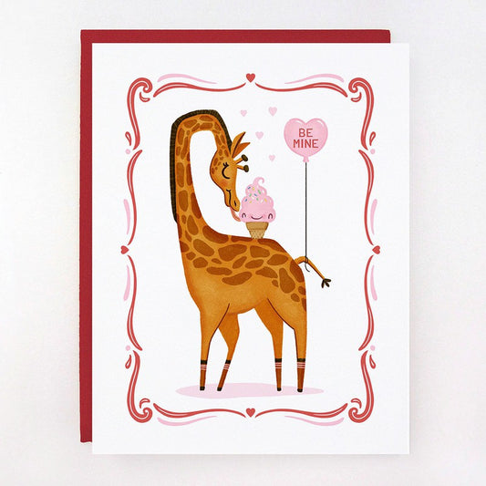 Kaart Be Mine | Giraffe