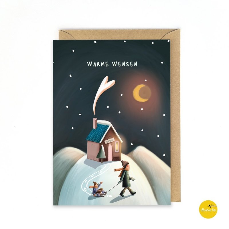 Kaart Warme Wensen | Huisje