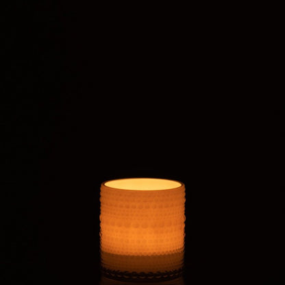 J-Line T-Lichthouder Bolletjes Glas Grijs Small