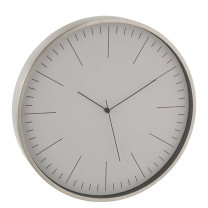 J-Line KLOK GERBERT ALUMINIUM GRIJS 40x4.5x40cm