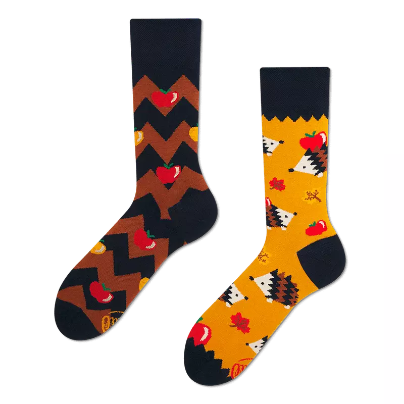 Many Mornings Sokken | Apple Hedgehog