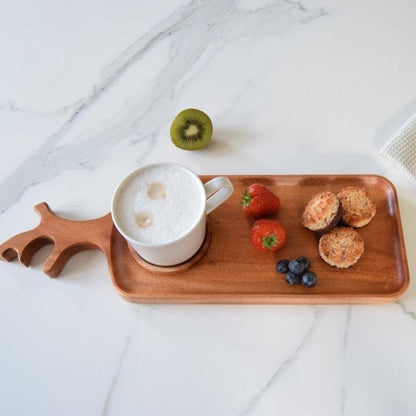 Dienblad | Gewei | Khaya-Hout