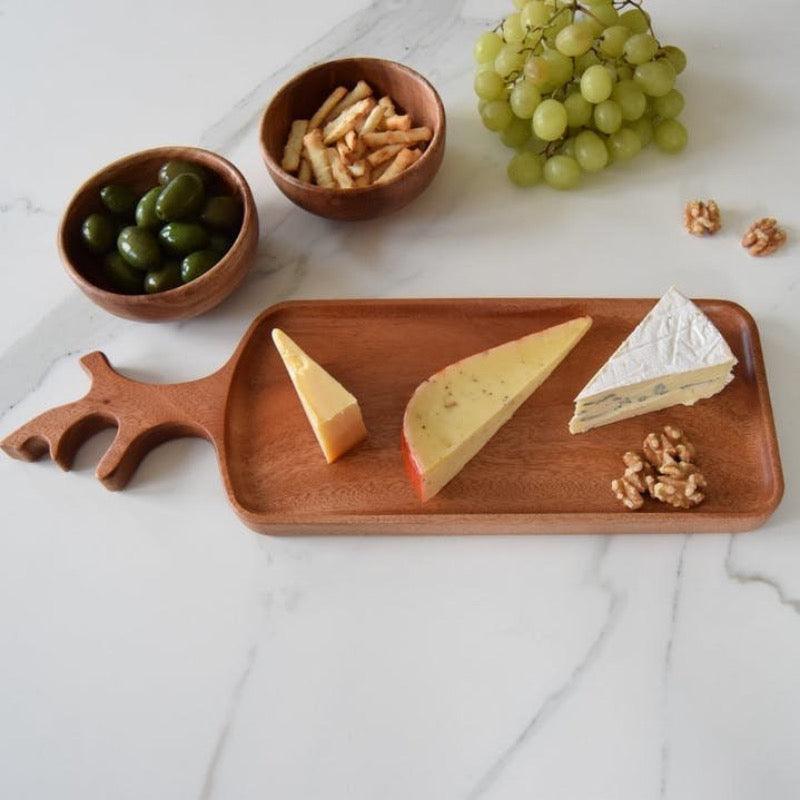 Dienblad | Gewei | Khaya-Hout