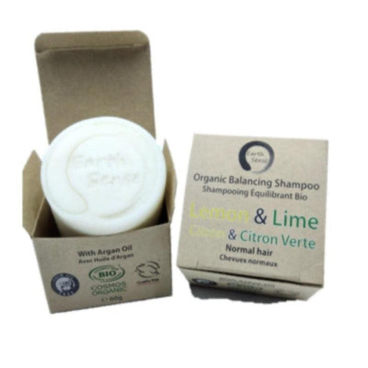 Earth Sense Organic Balancing Solid Shampoo | Lemon & Lime