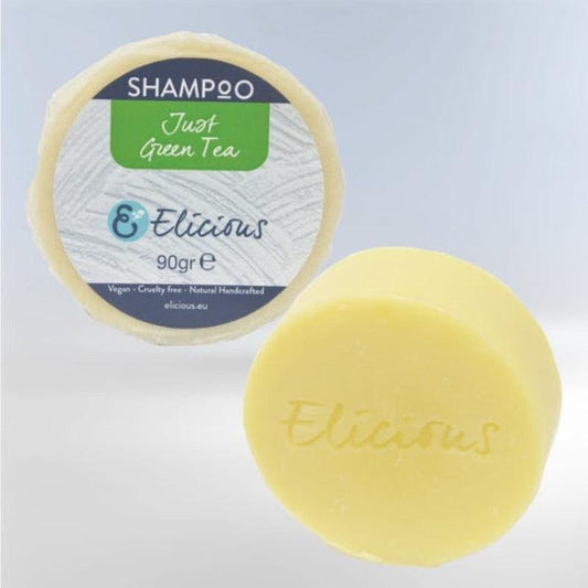 Elicious | Just Green tea | Beschadigd haar | Shampoobar