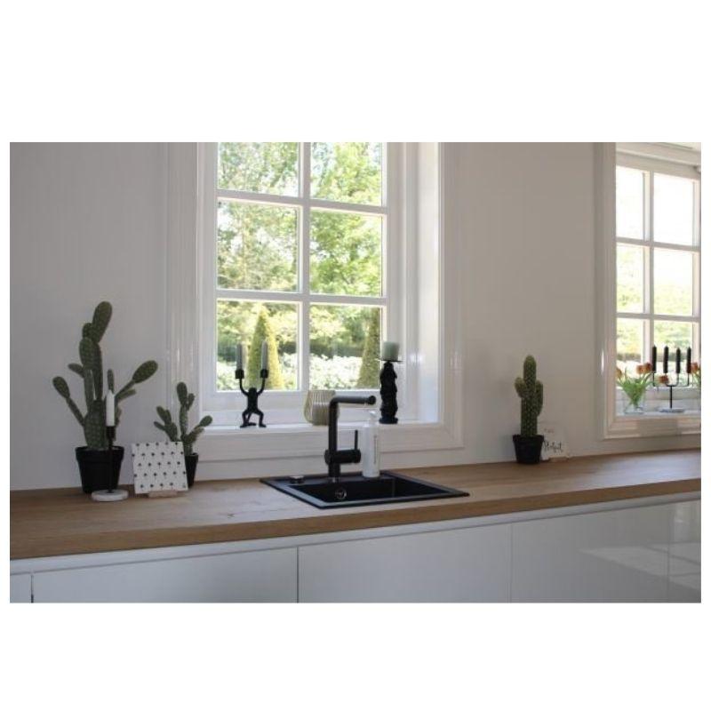 Housevitamin | Decoratieve tegel Palmbomen | Keramiek | Wit