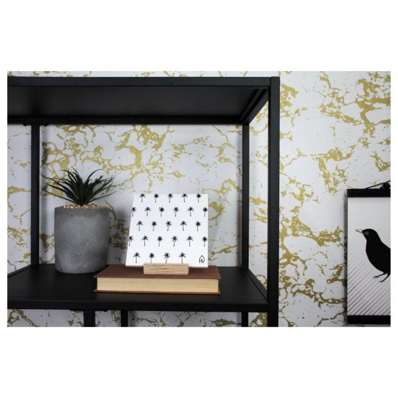 Housevitamin | Decoratieve tegel Palmbomen | Keramiek | Wit