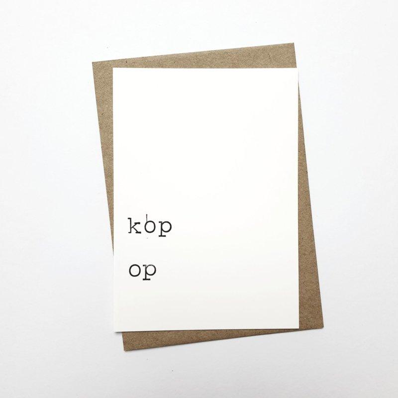 Kaart Kop op