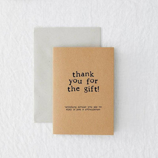 Kaart Thank You For The Gift!