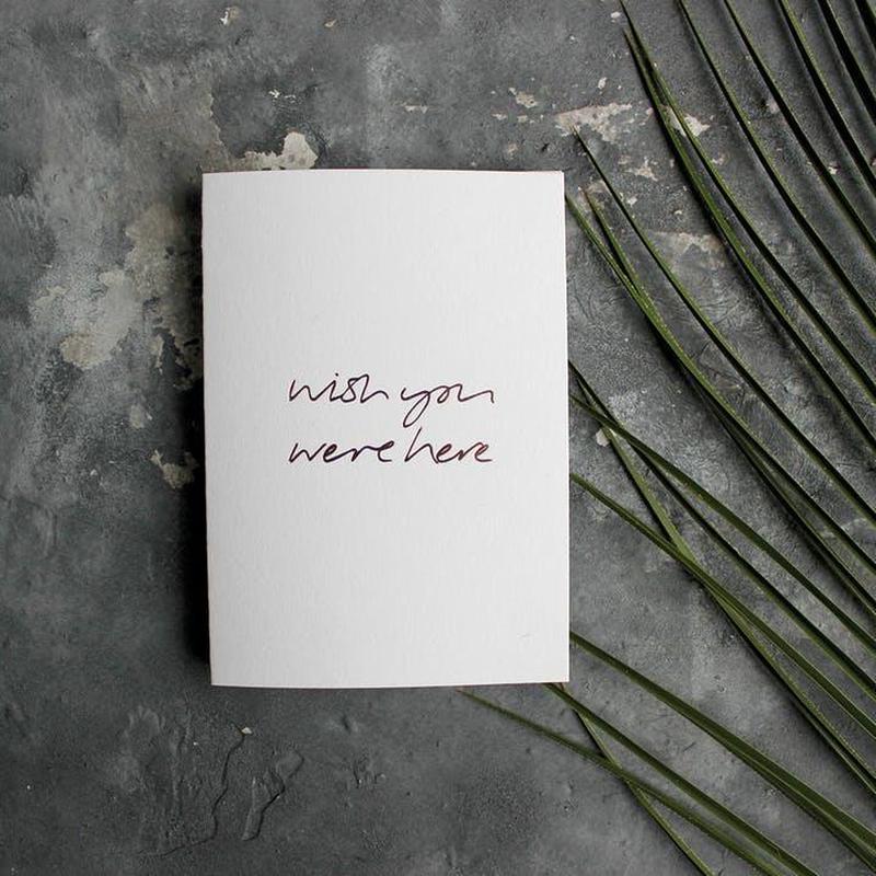 Kaart Wish You Were Here