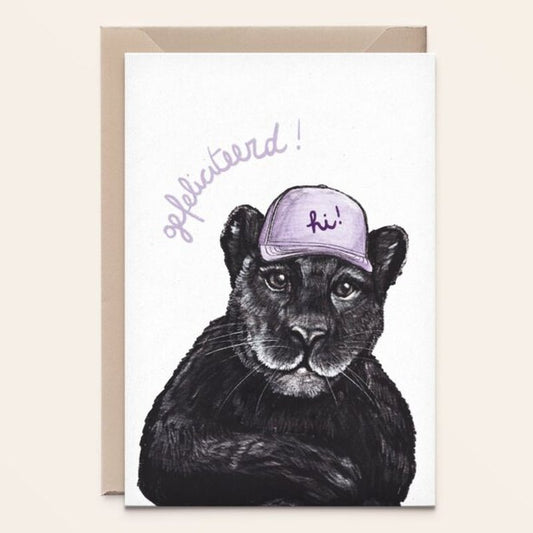 Kaart Gefeliciteerd! | Panter