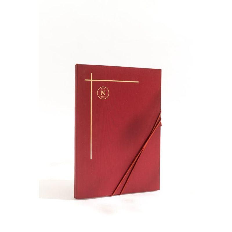 Nez Living Vegan Bio-leather Notebook Lilly | Large | Ruby