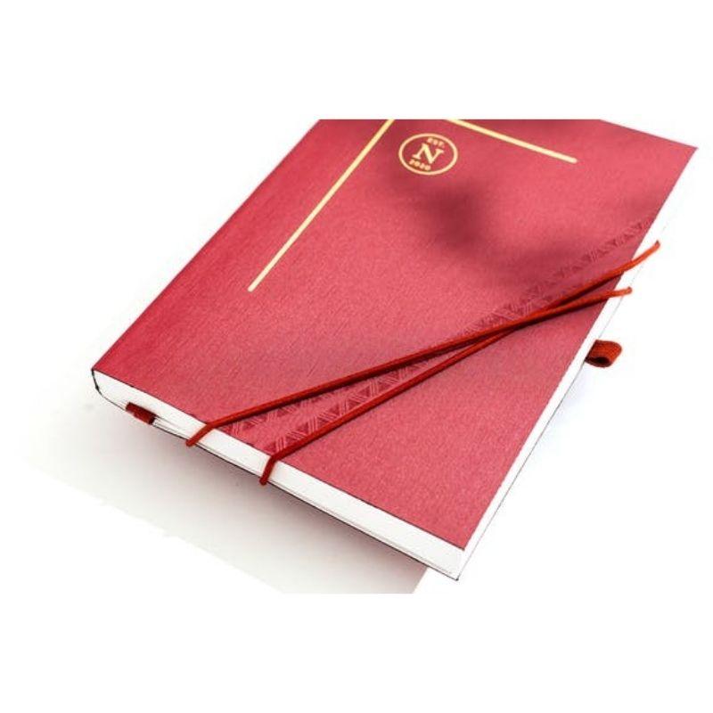 Nez Living Vegan Bio-leather Notebook Lilly | Large | Ruby