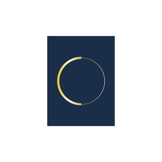 Poster cirkel | Blauw