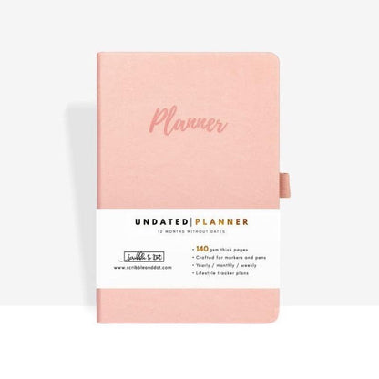 Scribble & Dot Ongedateerde Wekelijkse & Maandplanner | Roze