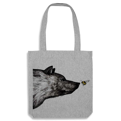 Stevige jute boodschappentas De Ontmoeting - grijs