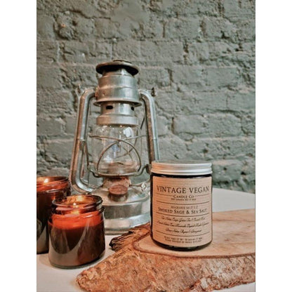 Vintage Vegan Candles Geurkaars Smoked Sage & Sea Salt